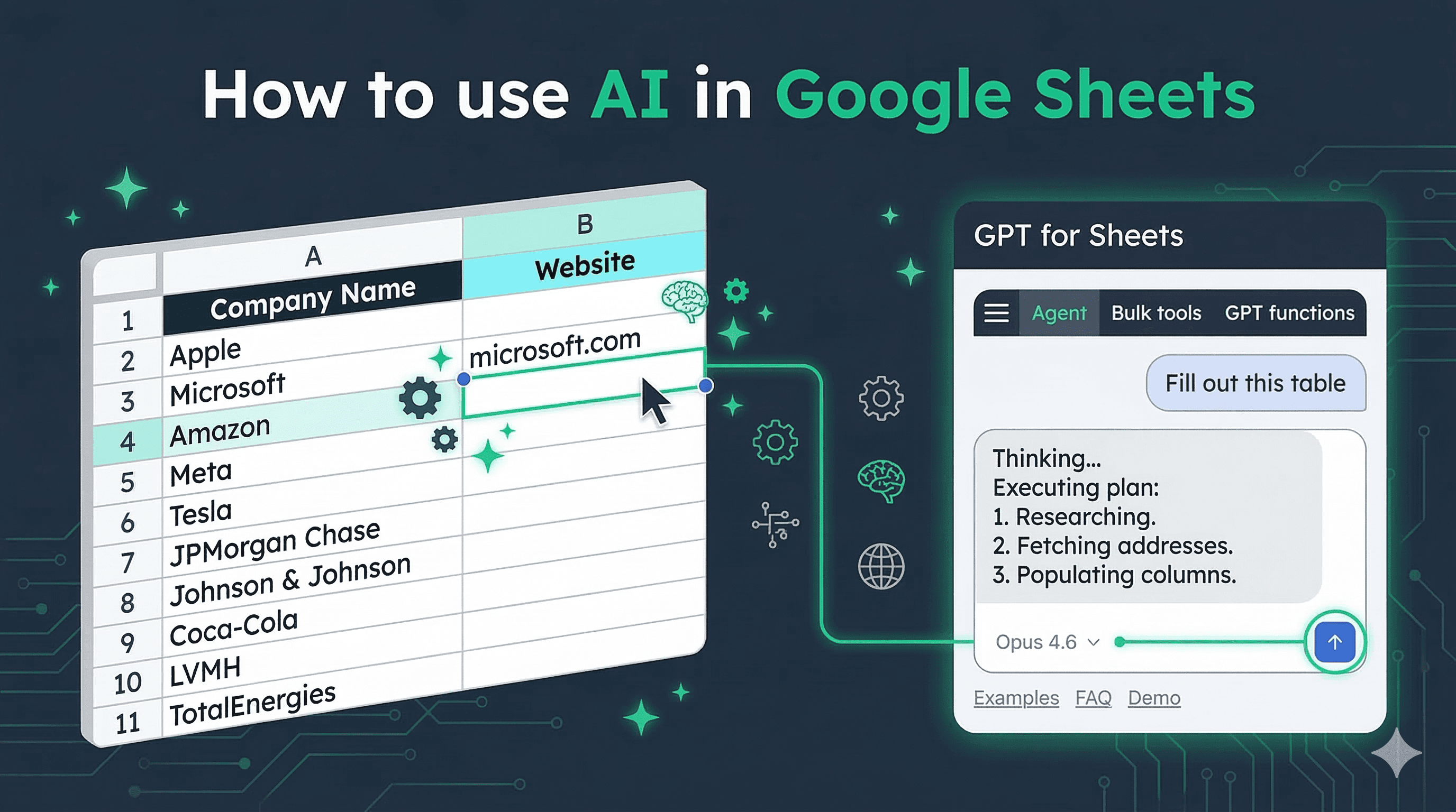 How to use AI in Google Sheets