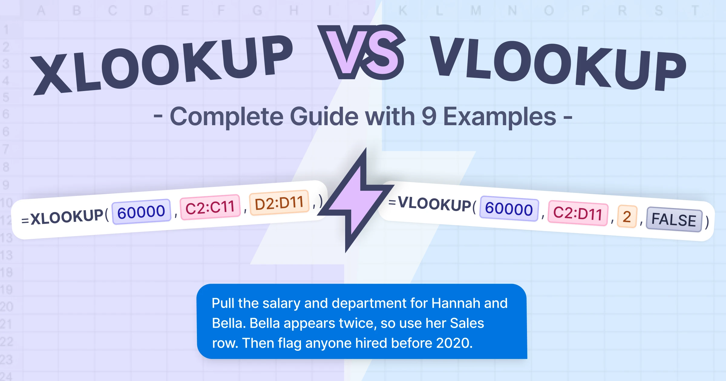 XLOOKUP vs VLOOKUP: Complete Guide with 9 Examples