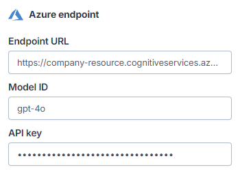 Azure endpoint URLs