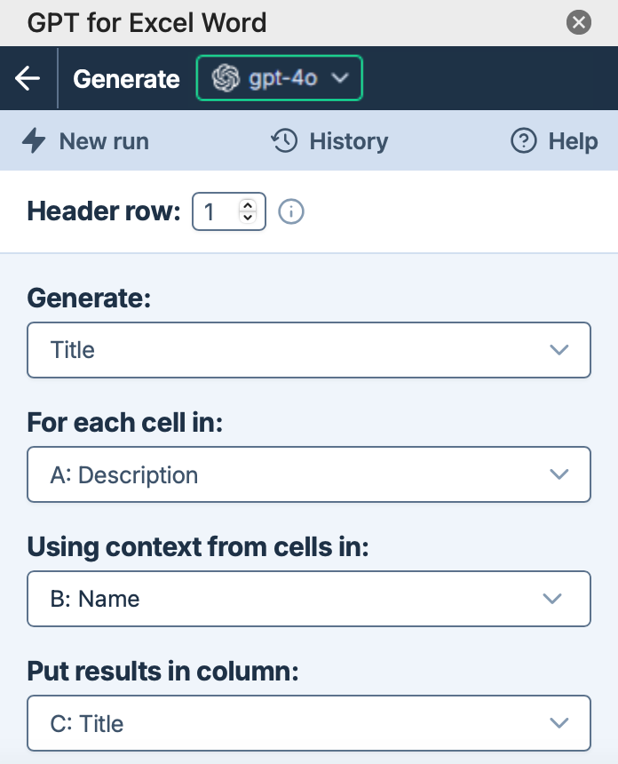 Generate tool layout